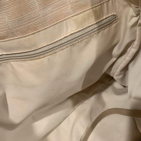 Authentic Chanel beige travel line canvas and leather tote. Date code is 8358878 - Picture 16 of 16